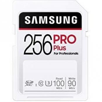 Tarjeta SDXC Samsung PRO Plus 256 GB UHS-I Clase 10, impermeable y resistente a golpes