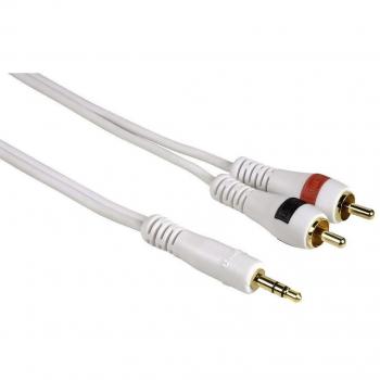 Hama 014000 - Cable con conector jack de 3,5 mm St-2xRCA, 2 m