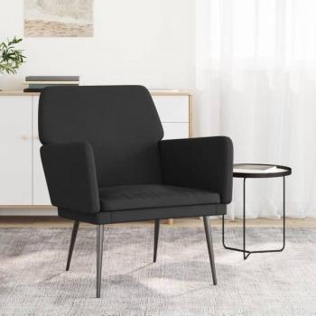 Sillón de terciopelo vidaXL 62x79x79 cm Gris claro, Gris oscuro, Negro - Sillón cómodo para dormitorio y sala de estar