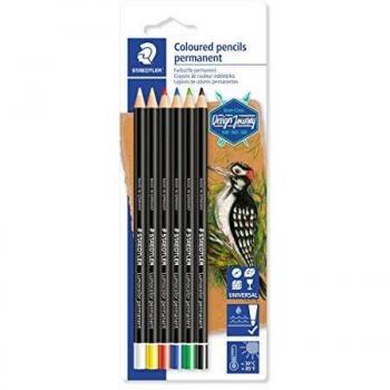 STAEDTLER-10820BK6-CST Marcador Permanente en seco, Multicolor