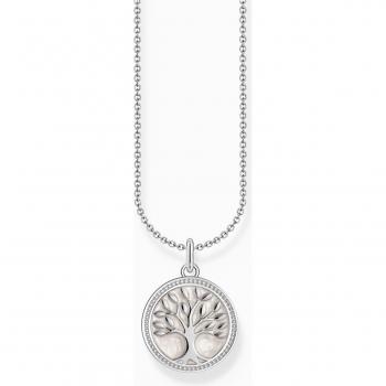 Thomas Sabo Essentials Sterling Silver Tree Of Love Enamel Necklace KE2220-007-21-L45V
