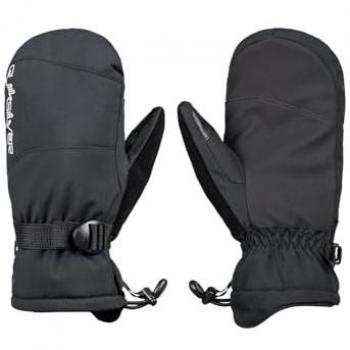 Manoplas Quiksilver Mission negro absoluto junior - L, Guantes para clima frío, True Black, Estándar para niños