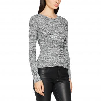 J. Lindeberg Matea Drapy Rib, Maglia a Maniche Lunghe para Mujer, Grey