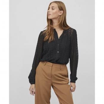 Vila Blusa VICHIKKA LACE L/S SHIRT para mujer