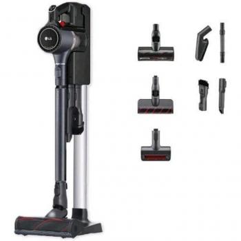 LG A9K-PRO1G Aspirador Escoba Inalámbrico 200W con Doble Batería, Compresión de Polvo, Sin Bolsa, Filtro HEPA, Montaje en Pared,