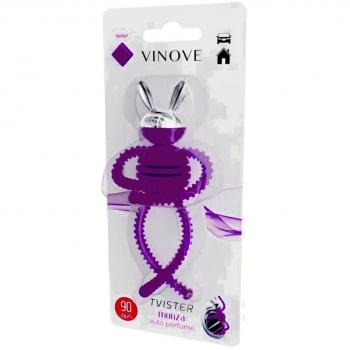 Ambientador de Coche VINOVE TVISTER Monza - Deodorante para Ventilación, 90 días de duración, color púrpura