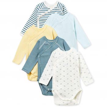 Petit Bateau 5 Bodies N, Body para Bebés, 00, 68