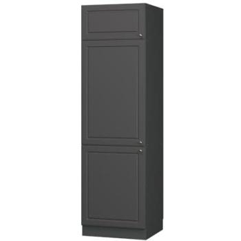 Armario para frigorífico empotrado Fame-Line, Antracita-Oro, 60 cm, Vicco
