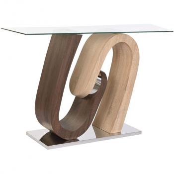 Mesa auxiliar DKD Home Decor Natural Madera MDF Acero 120 x 40 x 76 cm