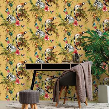 Papel de pared Lemur Ocre DUTCH WALLCOVERINGS