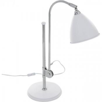 Lámpara de escritorio clásica Evato blanca, sobremesa, 1 luz, E14