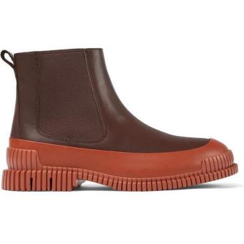 CAMPER Pix Ankle Boots for Men in Burgundy/Red Smooth Leather Size 40