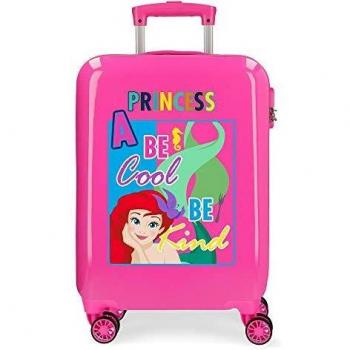 Disney Princesas Maleta de cabina Rosa 38x55x20 cms Rígida ABS Cierre combinación 34L 2,6Kgs 4 Ruedas Dobles Equipaje de Mano