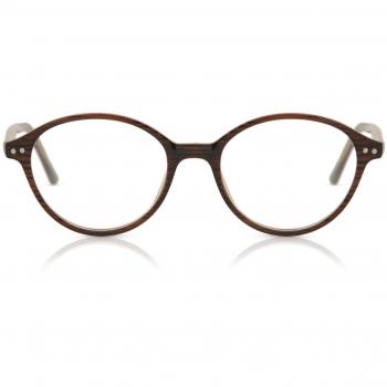 Gafas Anti-Azules Oval Montuta Completa Plástico Marrón Armazones para Mujer - SmartBuy Collection
