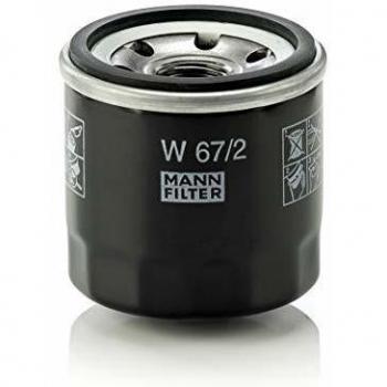 Original MANN-FILTER Filtro de aceite W 67/2 – Para automóviles y vehículos de utilidad