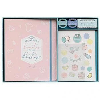 Mr. Wonderful Kit Scrapbooking para Álbum de Bautizo, Color Rosa