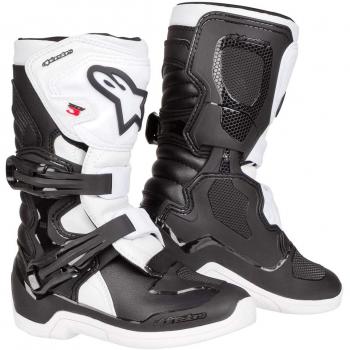 Alpinestars Tech 3S Kids Motocross Boots (Black/White)