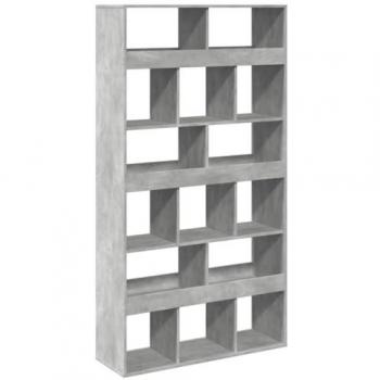 Librería Estantería de Madera de Ingeniería Gris Hormigón 100x33x187,5 cm