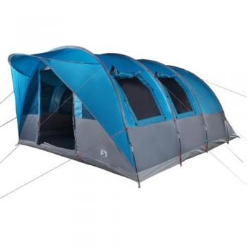 5-Person Waterproof Blue Tunnel Camping Tent