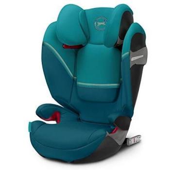 Silla de coche Cybex Gold Solution S-Fix, Isofix y sin Isofix, Grupo 2/3 (15-36 kg), Desde 3 hasta 12 años, Azul River Blue