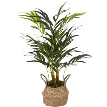 Palmera Artificial en Maceta de Caña - Altura 80 cm - Atmosphera Créateur D'Intérieur