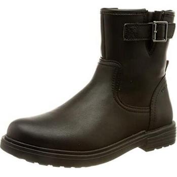 Geox Eclair Girl Black Ankle Boots for Girls, Size 28 EU
