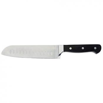 Cuchillo Santoku Quid Professional Inox Chef Negro 18 cm (Pack de 6)
