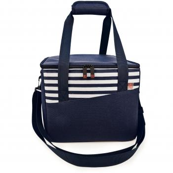 IRIS Sailor Bolsa Nevera, Tela y Poliéster, Azul y Blanco, 29.5x24.5x24.5 cm