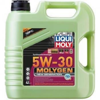 Aceite de motor Liqui Moly Molygen Nueva Generación 5W30 4L Sintético ACEA C2, C3, API SN BMW Longlife-04 GM Dexos2