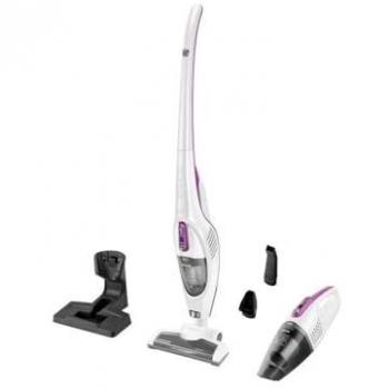 Aspirador escoba 2 en 1 sin cable Sencor SVC 7814VT - 110 W - 76 dB - Capacidad de 0,5 L - Blanco/Violeta