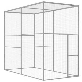 Jaula para gatos en acero galvanizado 3x1,5x2,5 m