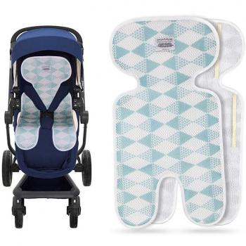 Luchild Colchoneta Silla Paseo Universal Colchoneta para Cochecito y Carro Bebe Transpirable Cojín Cómodo Respirable del Niño-Azul