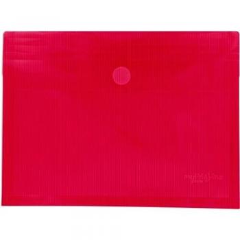 Grafoplás 04872954 － Sobres de plástico tamaño folio+ con fuelle － 5 unidades color rosa