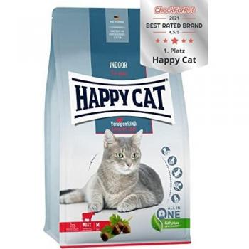 Happy Cat Pienso Para Gatos Indoor Con Ternera De Baviera 4 Kg
