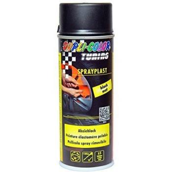 Spray de Pintura Plástica Mate Negro 400ml