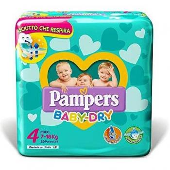 Pampers Baby Dry - Pañales 4 - Maxi - 26pz