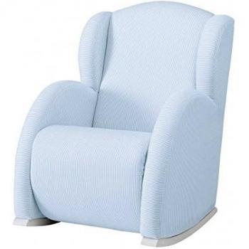 Mecedora Flor blanco rayas azul de Micuna