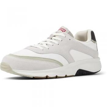Camper Drift Men's Sneakers - White/Grey, Size 44, Cotton Fabric