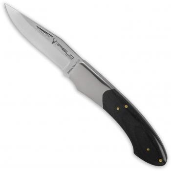 iFIELD Navaja Camper EL29022, con Mango Stamina Negra, Hoja de 8,2 cms de Acero INOX 3Cr13, presentación Caja a Color, Largo Total 20 cms, Herramienta de Camping para Pesca, Caza, Actividad Deportiva