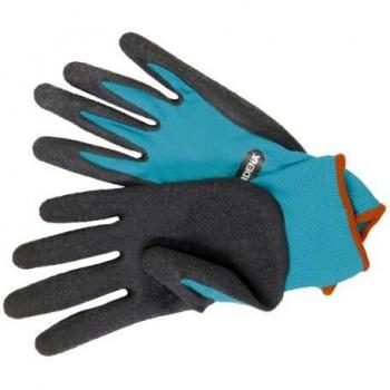 GARDENA 202-20 - Guantes de jardinería para plantación y cuidado sencillos, transpirables, funcionales,capa antideslizante, algodón, talla 7/S