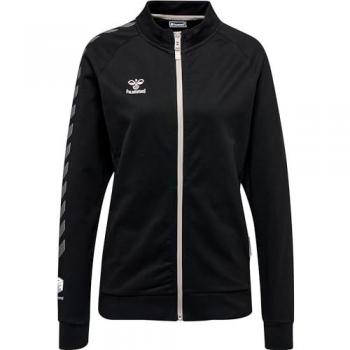 Hummel Chaqueta Move Grid Cotton - Chaqueta de algodón para mujer, tipo deportivo, con fecho de correr, diseño moderno y cómodo
