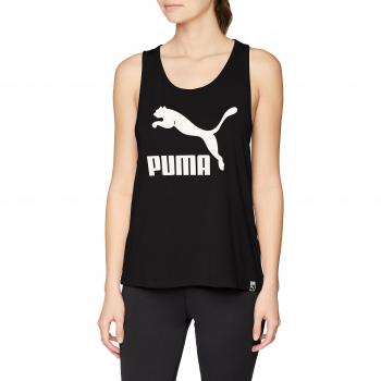 Puma Classics Logo Tank Camiseta de Tirantes, Mujer, Negro