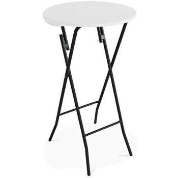 Mesa alta plegable REKKEM 110x60 cm blanca