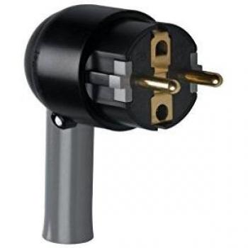 legrand 050176 Enchufe con cabezal orientable, 230 V, Negro