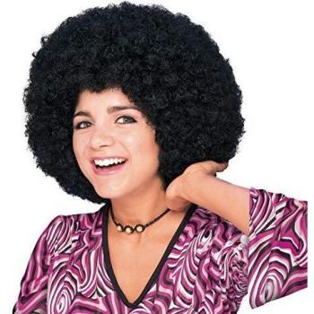 Rubie's - Peluca super afro, color negro