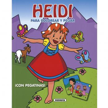 Heidi para colorear y pegar