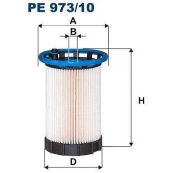 Filtro de combustible FILTRON PE 973/10, tipo: filtro de combustible, características: diseño específico para vehículos, alta eficiencia en la filtración de impurezas y contaminantes, fácil instalación, durabilidad mejorada