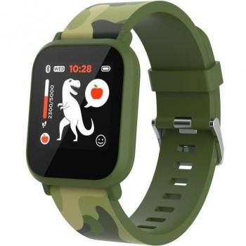 Canyon MyDino Reloj Smartwatch 3,3 cm (1.3) IPS Digital 240 x 240 Pixeles Pantalla táctil Verde Camuflaje