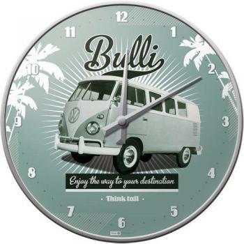 Nostalgic-Art VW Retro Bulli Reloj Decorativo de Pared, Metal, Azul Cielo, 31.00x31.00x5.00 cm