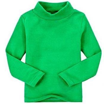 CuteOn Niños para niños | Cuello Alto | De Manga Larga | algodón | De Camisetas, Tops, tee Shirt Verde 24 Meses